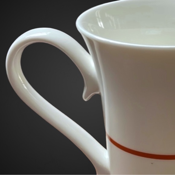 2014 STARBUCKS Coffee Mug White Orange Tea Fleur-de-lis 11 fl oz - Picture 7 of 10